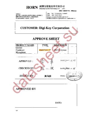 EM9752U-474-G datasheet  